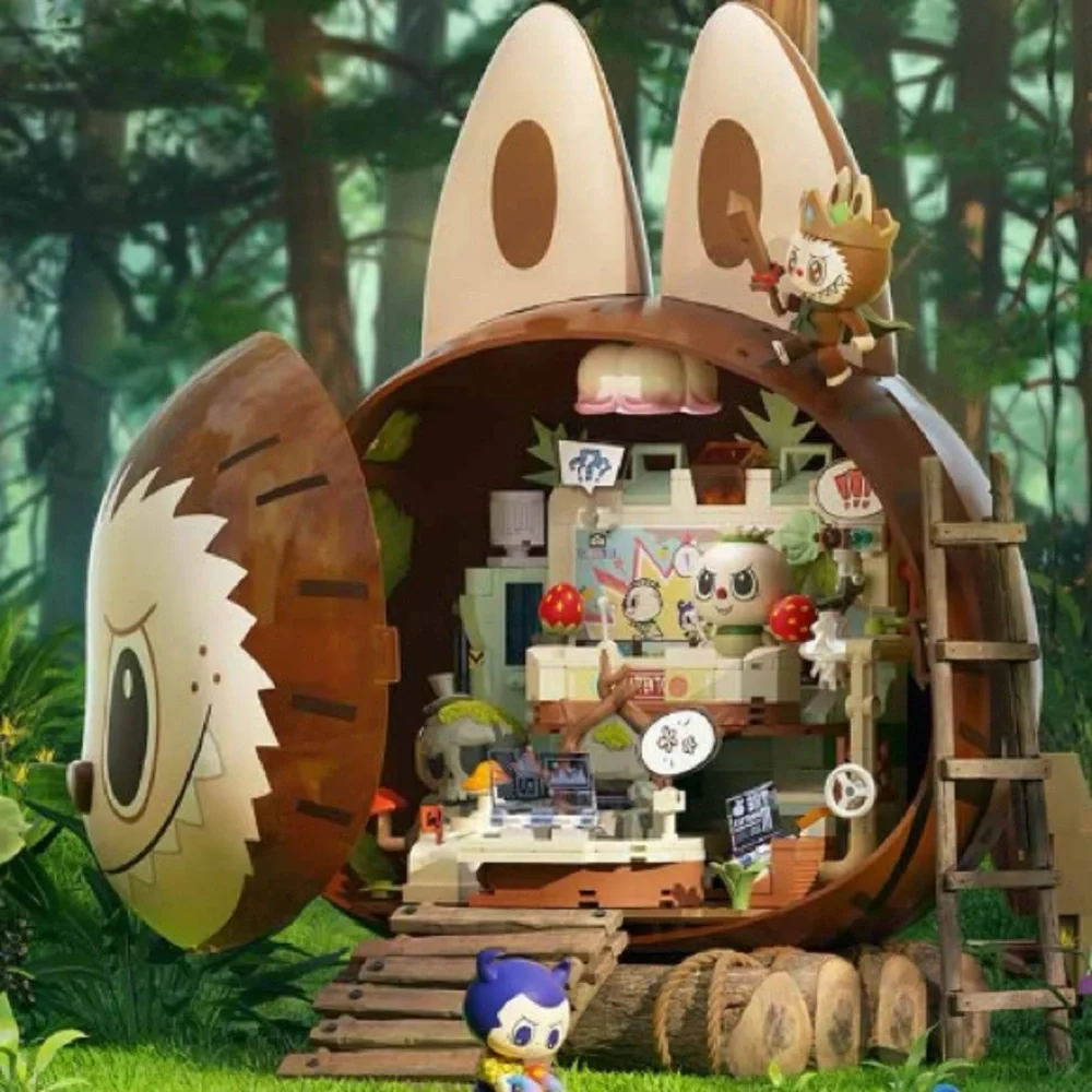 PLAYFUL HOME - Pop Mart THE MONSTERS Labubu Forest Secret Base Pop Blocks Set